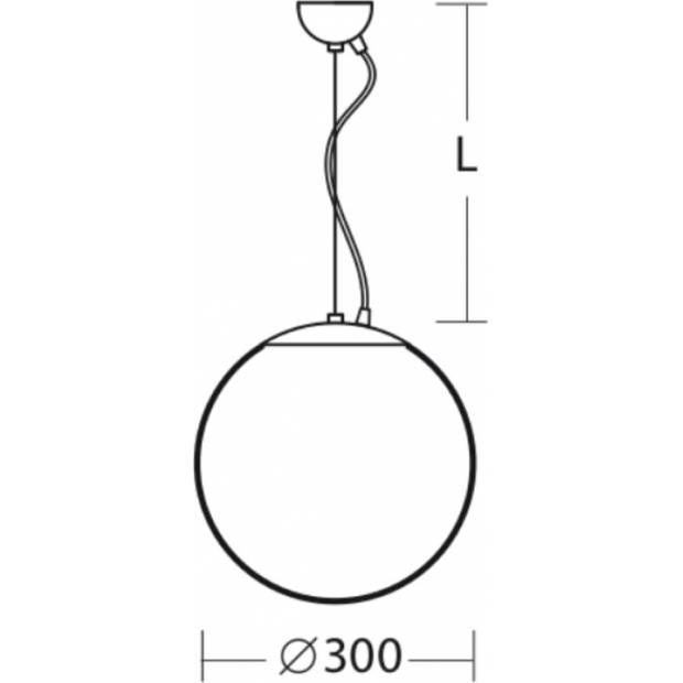 LED závěsné svítidlo ISIS L2 66668 lankový závěs průměr 300mm