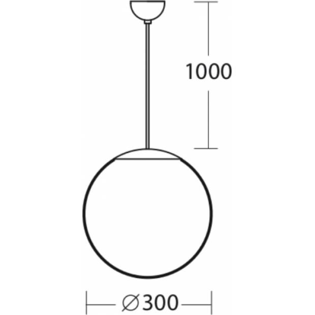 LED závěsné svítidlo ISIS S2 66735 kabelový závěs průměr 300mm