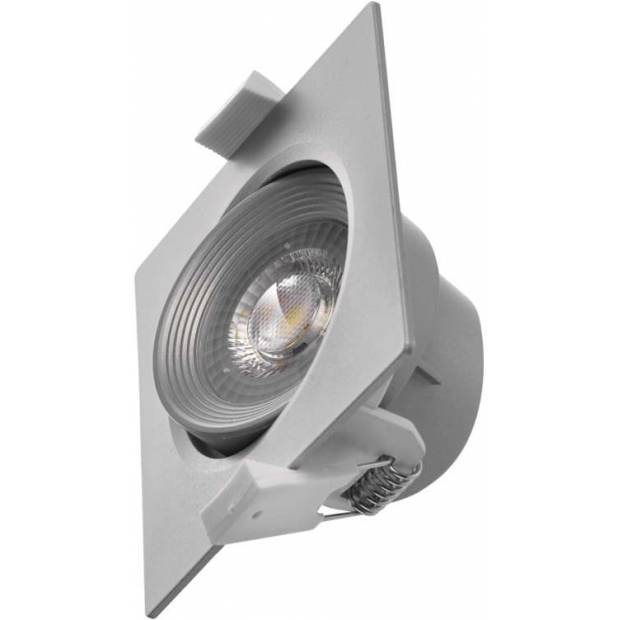 ZD3660 LED bodové svítidlo stříbrné, čtverec 5W teplá bílá Emos