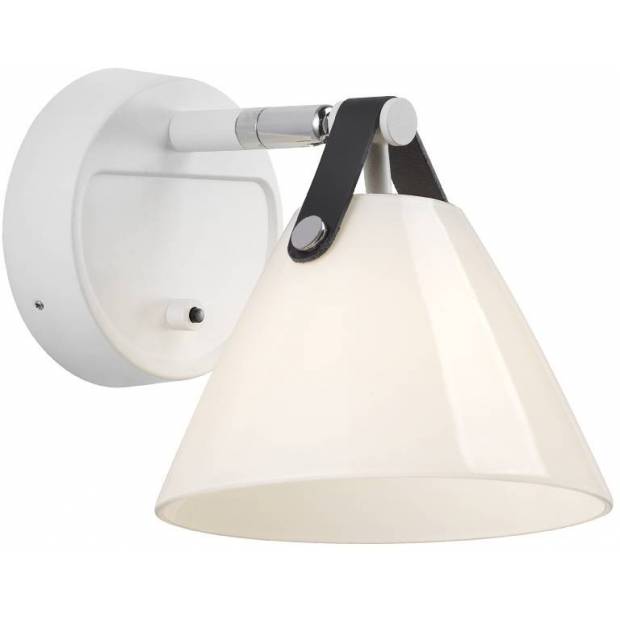 NL 46241001 NORDLUX 46241001 Strap - Skleněná designová lampička 17cm, bílá Nordlux