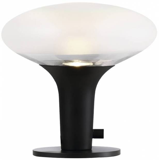 NL 84435003 NORDLUX 84435003 Dee 2.0 - Elegantní stolní lampa z matovaného skla 24cm, černá Nordlux