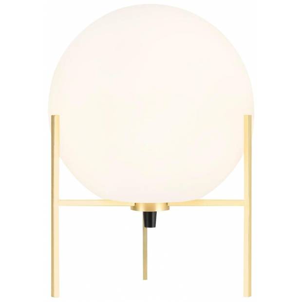 NL 47645001 NORDLUX 47645001 Alton - Elegantní stolní lampa Ø20cm, bílá/mosaz Nordlux