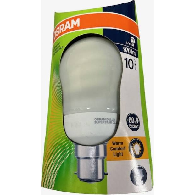 Osram DULUX Superstar Classic A B22d 17W/ 2500 K, 970 lm