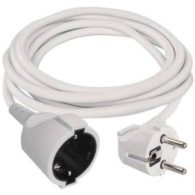 P0121 Prodlužovací kabel 1,4 m / 1 zásuvka / bílý / PVC / 1 mm2 EMOS