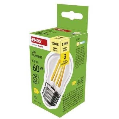 ZF6D42 LED žárovka Filament Mini Globe / E27 / 5,9 W (60 W) / 806 lm / teplá bílá EMOS