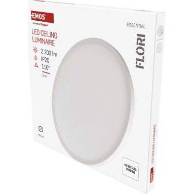 ZM1401 LED přisazené svítidlo FLORI kruhové, bílé, 22W, neutrální bílá EMOS