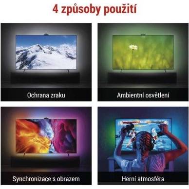 ZTV65 GoSmart Ambientní LED RGB osvětlení za TV 65“ (164 cm) EMOS