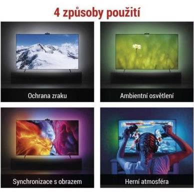 ZTV75 GoSmart Ambientní LED RGB osvětlení za TV 75“ (189 cm) EMOS