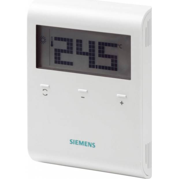 Siemens RDD100.1RF Digitální prostorový termostat bezdrátové provedení samostaný vysílač